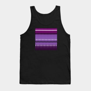 Purple Pattern 3 with Hearts Tank Top